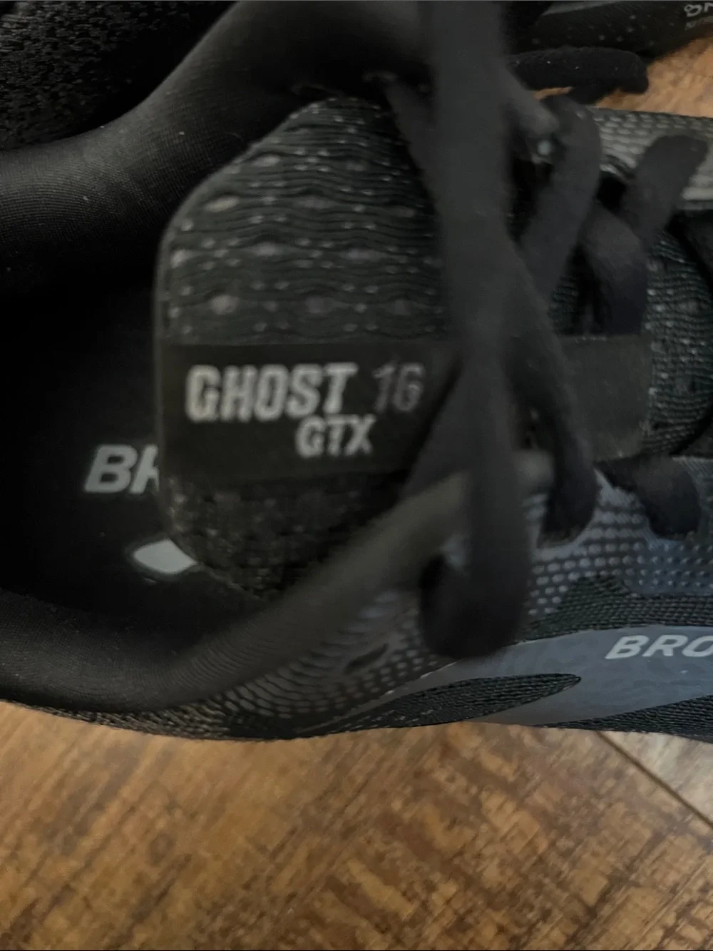 Brooks Ghost 16 GTX GORE-TEX Men's Size [9.5] Black Running Shoes